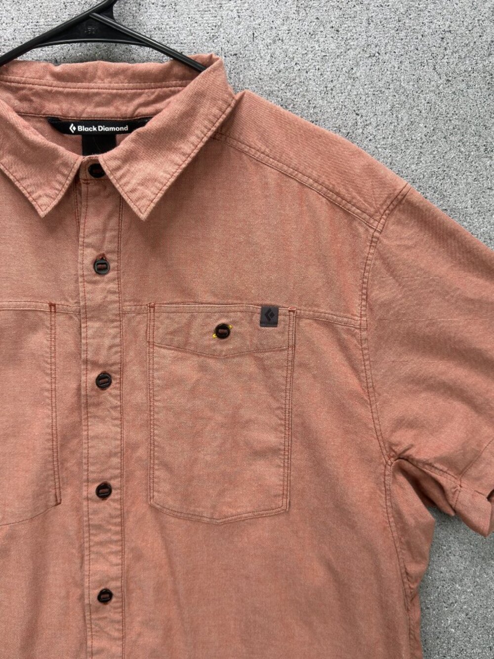 Black Diamond Men's Technician Shirt Men's XL Short Sleeve Cotton Climbing Crag